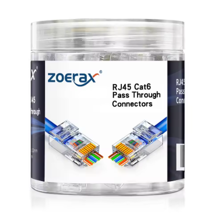 Natalink RJ45 Cat6 Pass Through Connectors (100pcs)